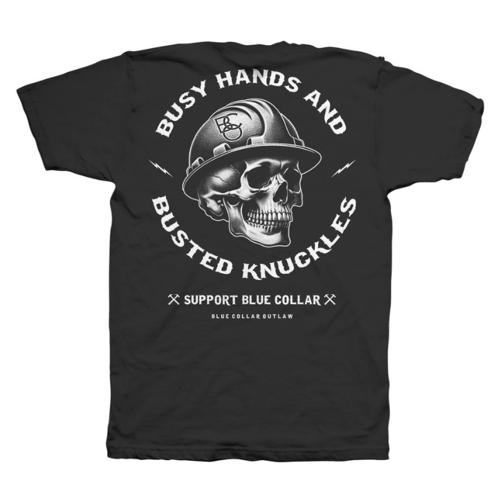 S/S BUSY HANDS - BLK
